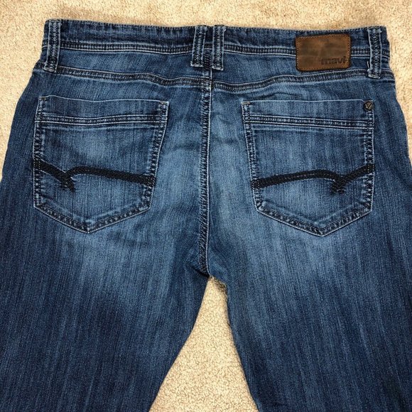 Mavi Mens Jeans Jake Slim Leg Stretch Blue Jeans - Picture 5 of 8